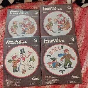 Counted Cross Stitch Kit Set - Christmas Designs